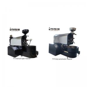 TY Fully automatic 2kg gas electric coffee roaster machine