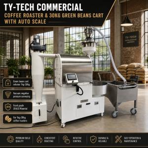 TY-TECH 10kg 20kg 30kg Green Coffee Automatic Loader vacuum feeder